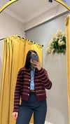 BORDO GOLD DÜĞMELİ HIRKA