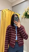 BORDO GOLD DÜĞMELİ HIRKA