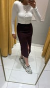 BORDO ÖNÜ YIRTMAÇLI ETEK 