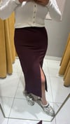 BORDO ÖNÜ YIRTMAÇLI ETEK 