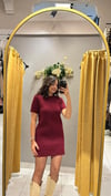 BORDO TRİKO ELBİSE