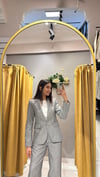 ÇİZGİLİ GRİ BLAZER CEKET