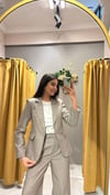 ÇİZGİLİ VİZON BLAZER 