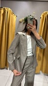 ÇİZGİLİ VİZON BLAZER 
