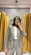 ÇİZGİLİ VİZON BLAZER 