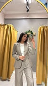 ÇİZGİLİ VİZON BLAZER 