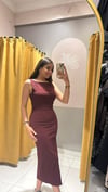 DİLVİN BORDO ELBİSE