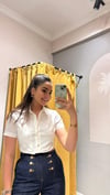 DİLVİN CROP GÖMLEK BEYAZ 