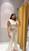 DİLVİN DİKİŞ DETAYLI  PANTOLON BEJ