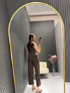 DİLVİN KAHVE ÇİZGİLİ PANTOLON 