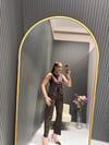 DİLVİN KAHVE ÇİZGİLİ PANTOLON 