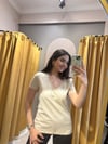 DLVN AÇIK BEJ T-SHİRT