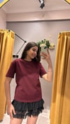 DLVN BORDO T-SHİRT