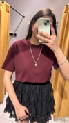 DLVN BORDO T-SHİRT