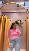 DLVN PEMBE DÜĞMELİ TRİKO 