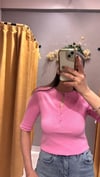 DLVN PEMBE DÜĞMELİ TRİKO 