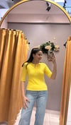 DLVN SARI DÜĞMELİ TRİKO 