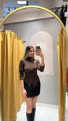 DÜĞMELİ TRİKO KAHVE 