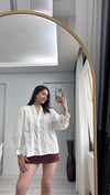EKRU İŞLEMELİ GÖMLEK