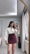 EKRU İŞLEMELİ GÖMLEK