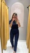 FLATOLU PANTOLON LACİVERT 