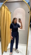 FLATOLU PANTOLON LACİVERT 