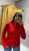 GOLD DÜĞMELİ KIRMIZI HIRKA 