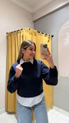 GÖMLEK DETAYLI SWEAT 