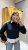 GÖMLEK DETAYLI SWEAT 