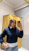 GÖMLEK DETAYLI SWEAT 
