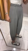 GRİ ÇİZGİLİ HAVUÇ PANTOLON