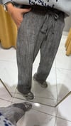 GRİ LASTİKLİ KADİFE PANTOLON 
