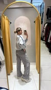 GRİ LASTİKLİ KADİFE PANTOLON 