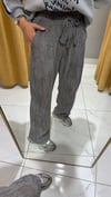 GRİ LASTİKLİ KADİFE PANTOLON 