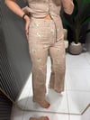 GÜL KURUSU ÇİÇEK PANTOLON 