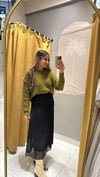 HAKİ FLARLI TRİKO KAZAK
