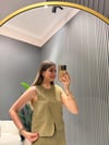HAKİ KETEN ŞORTLU TAKIM 