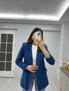 İndigo Mavi Blazer Ceket