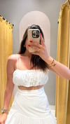 İP ASKILI BEYAZ CROP