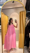 İP ASKILI PEMBE ELBİSE 