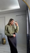 KABARTMALI TRİKO YEŞİL
