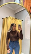KAHVE AJURLU TRİKO 