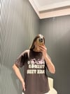 KAHVE BASKILI T-SHİRT