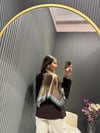 KAHVE BELDEN OTURTMALI KEMERLİ VE ŞAL DETAYLI BLAZER CEKET 