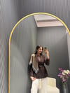 KAHVE BELDEN OTURTMALI KEMERLİ VE ŞAL DETAYLI BLAZER CEKET 