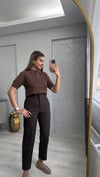 KAHVE DELİKLİ TRİKO 