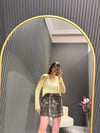 KAHVE DESENLİ ŞORT ETEK