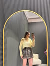 KAHVE DESENLİ ŞORT ETEK