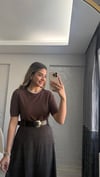 KAHVE DÜĞMELİ TRİKO 