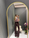 KAHVE KEMERLİ İSPANYOL PANTOLON